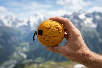 Doudoune MT100 hautement compressée tenue dans une seule main