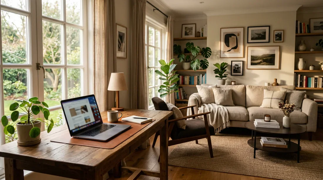Ambiance et confort dans un appartement Airbnb Salon d'un appartement Airbnb moderne et lumineux