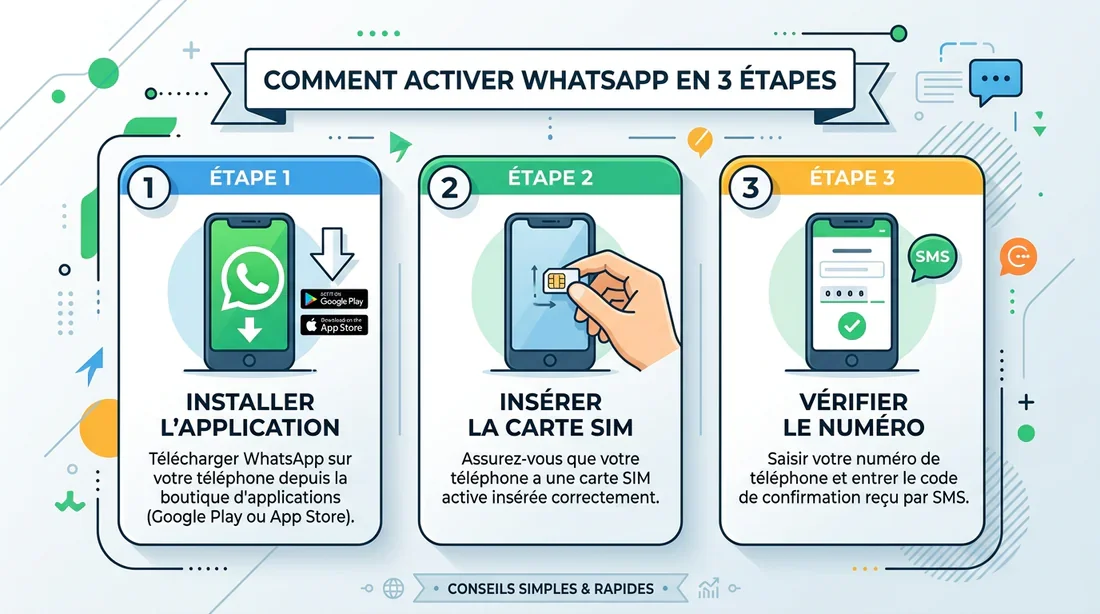 Infographie installation WhatsApp au Maroc