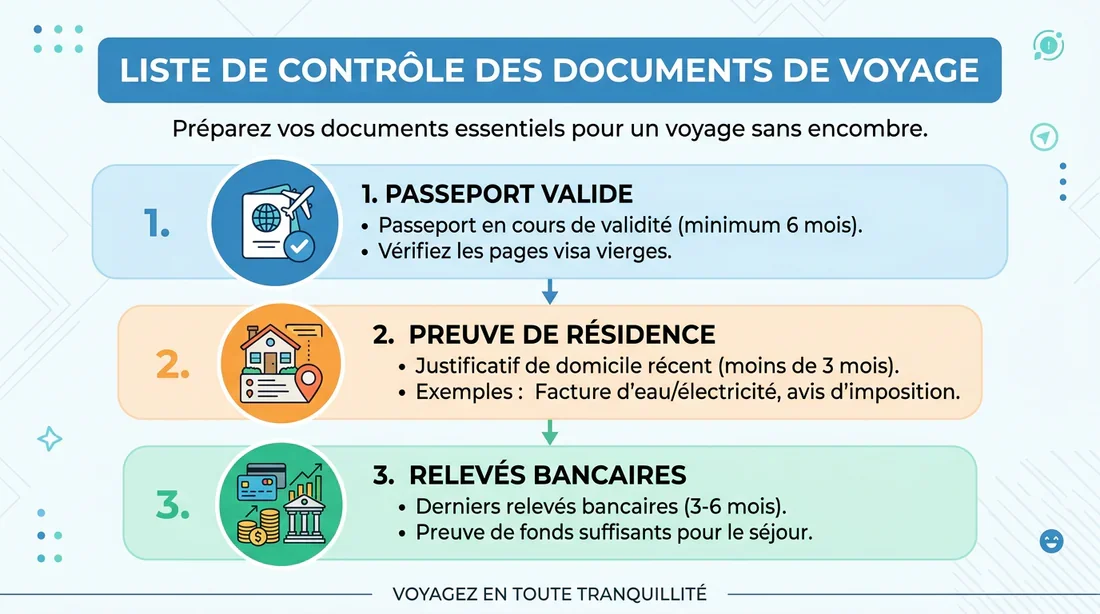 Liste des documents pour le visa britannique Checklist des documents nécessaires pour le visa UK