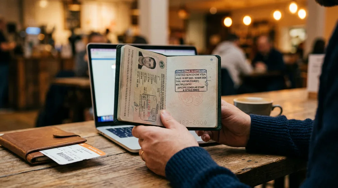 Obtention du visa pour le Royaume-Uni Passeport algérien avec visa pour le Royaume-Uni