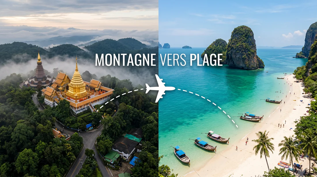 Repas traditionnel thaïlandais au bord de l'eau à Chiang Mai