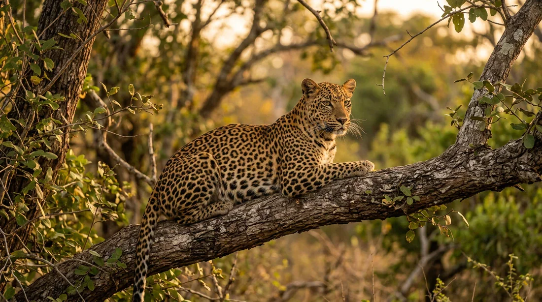 Léopard sauvage aperçu pendant un safari au parc national de Yala au Sri Lanka