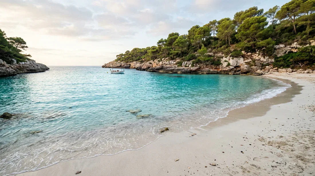 Plage sauvage et eaux cristallines à Minorque