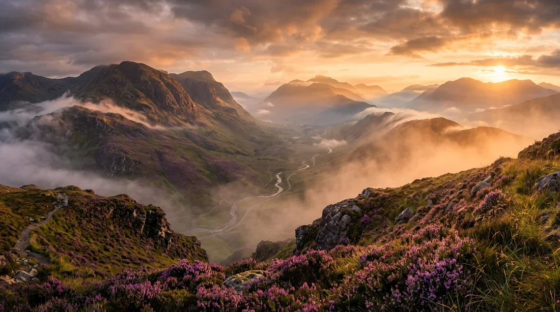 Beauté sauvage des Highlands écossais Paysage montagneux spectaculaire des Highlands en Écosse