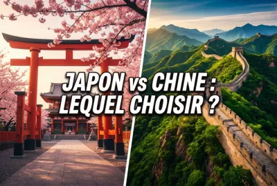 Miniature comparative Japon vs Chine pour choisir sa destination de voyage.