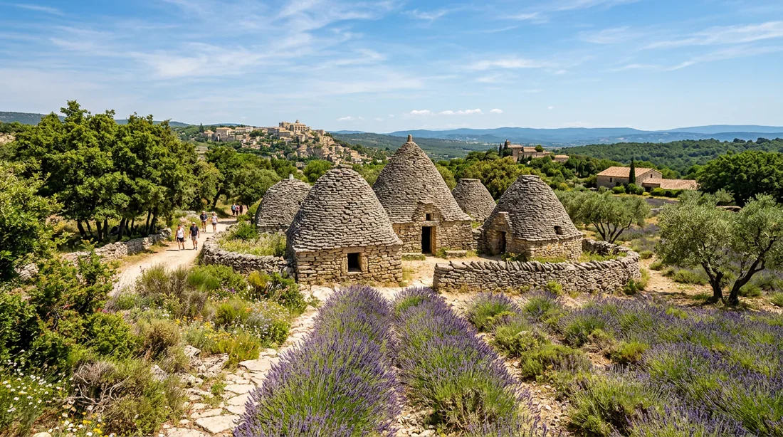 Village des Bories à Gordes Les cabanes en pierre sèche du Village des Bories près de Gordes