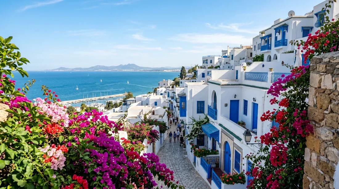 Charme méditerranéen de Sidi Bou Saïd Village pittoresque de Sidi Bou Saïd en Tunisie