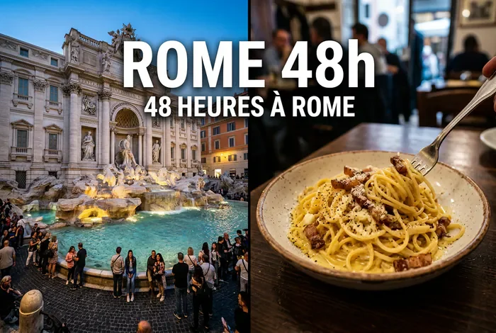 Visiter Rome en 2 jours : l'itinéraire idéal - Rome en 2 jours : Le guide ultime (2026) - Comment visiter Rome en 2 jours sans perdre de temps ? Visite de Rome en 48 heures
