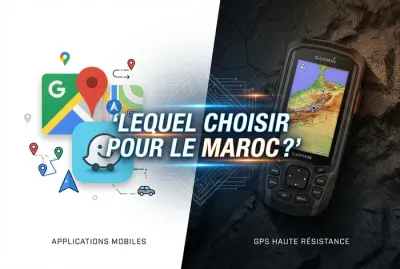 Comparatif entre applications mobiles Google Maps et boîtier GPS Garmin pour le Maroc