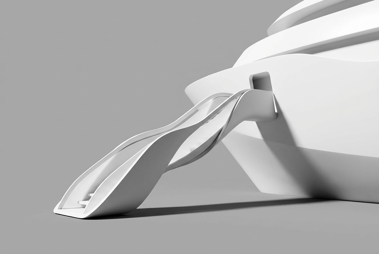 Définition et utilité du port d'embarquement initial Passerelle d'embarquement sur fond uni