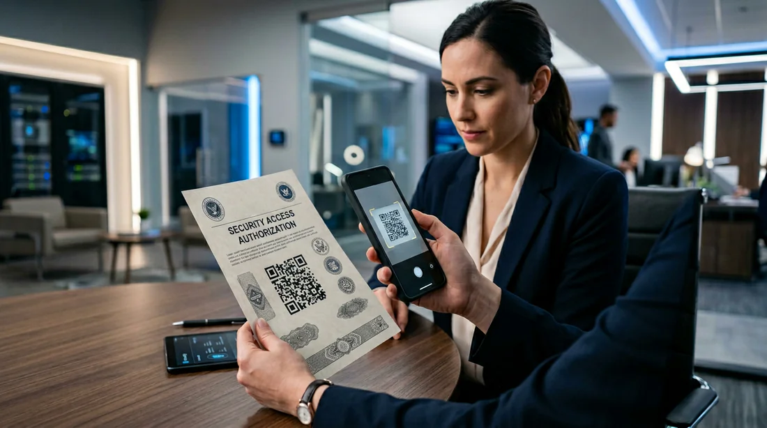 Utilisation d'un smartphone pour payer une amende espagnole via QR code.